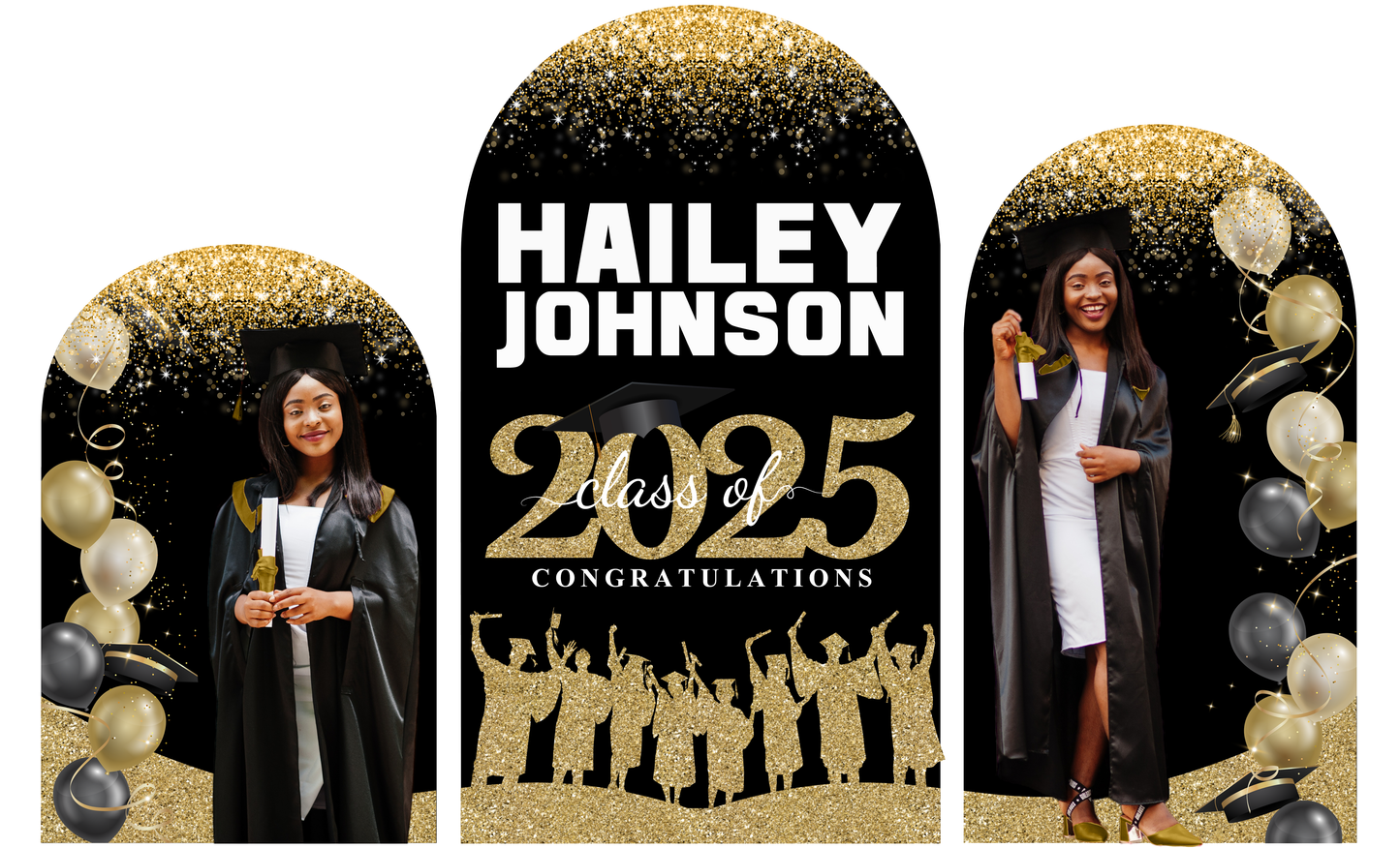 Graduation Arched, Graduation Chiara Banner, Graduation Backdrop, Graduation Arch Cover Chiara, Graduation Banner, Class of 2025 Arched