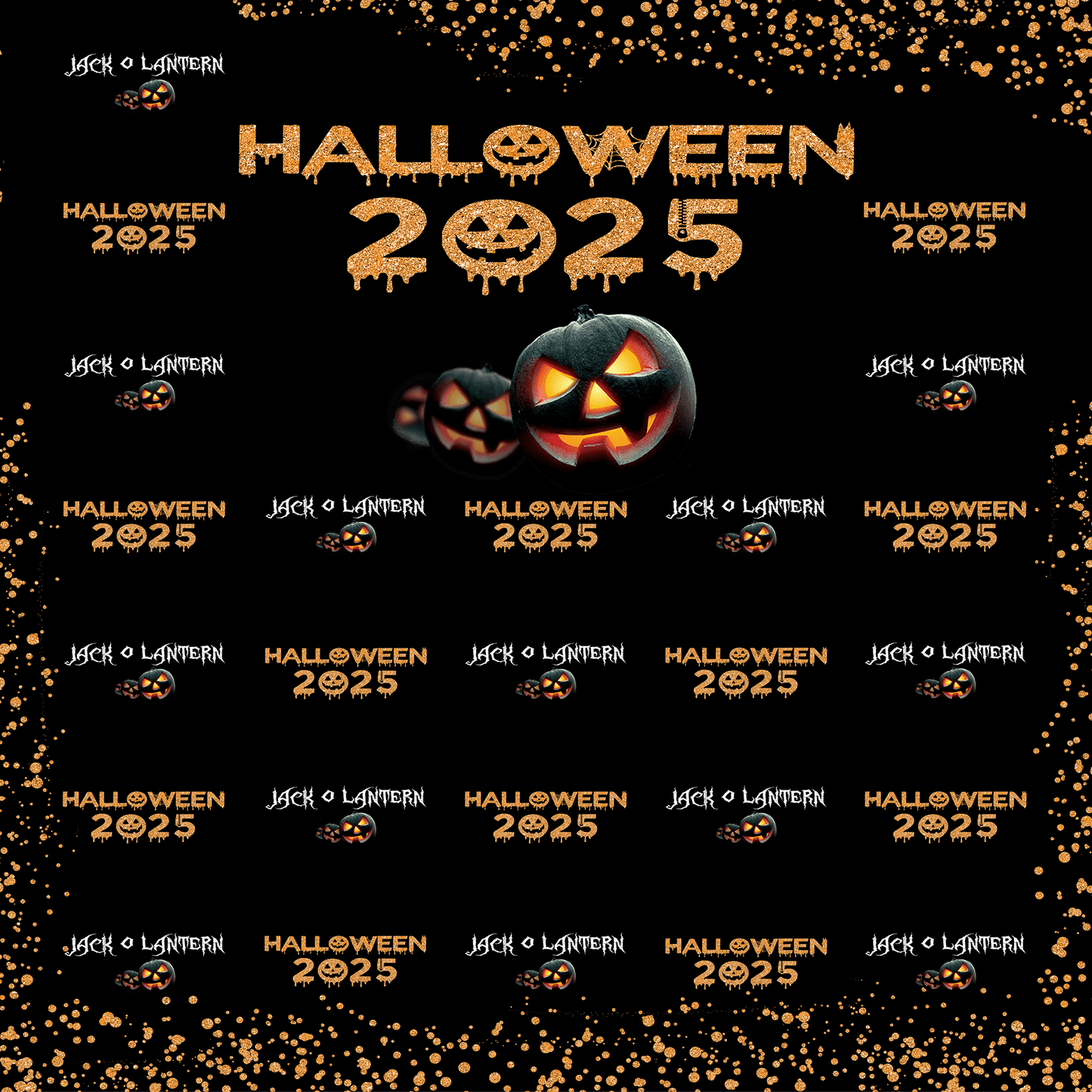 Halloween Step And Repeat Backdrop, Halloween Backdrop, Halloween Banner, 2025 Backdrop, Halloween Birthday backdrop, Halloween Party