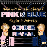 Wrestling Gender Reveal Backdrop, Pink vs Blue Backdrop, Gender Reveal backdrop, Boy Or Girl, Gender Reveal Prince or Princess, Baby Boxer