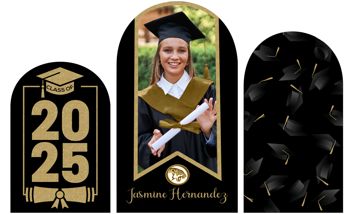 Graduation Arched, Graduation Chiara Banner, Graduation Backdrop, Graduation Arch Cover Chiara, Graduation Banner, Class of 2025 Arched