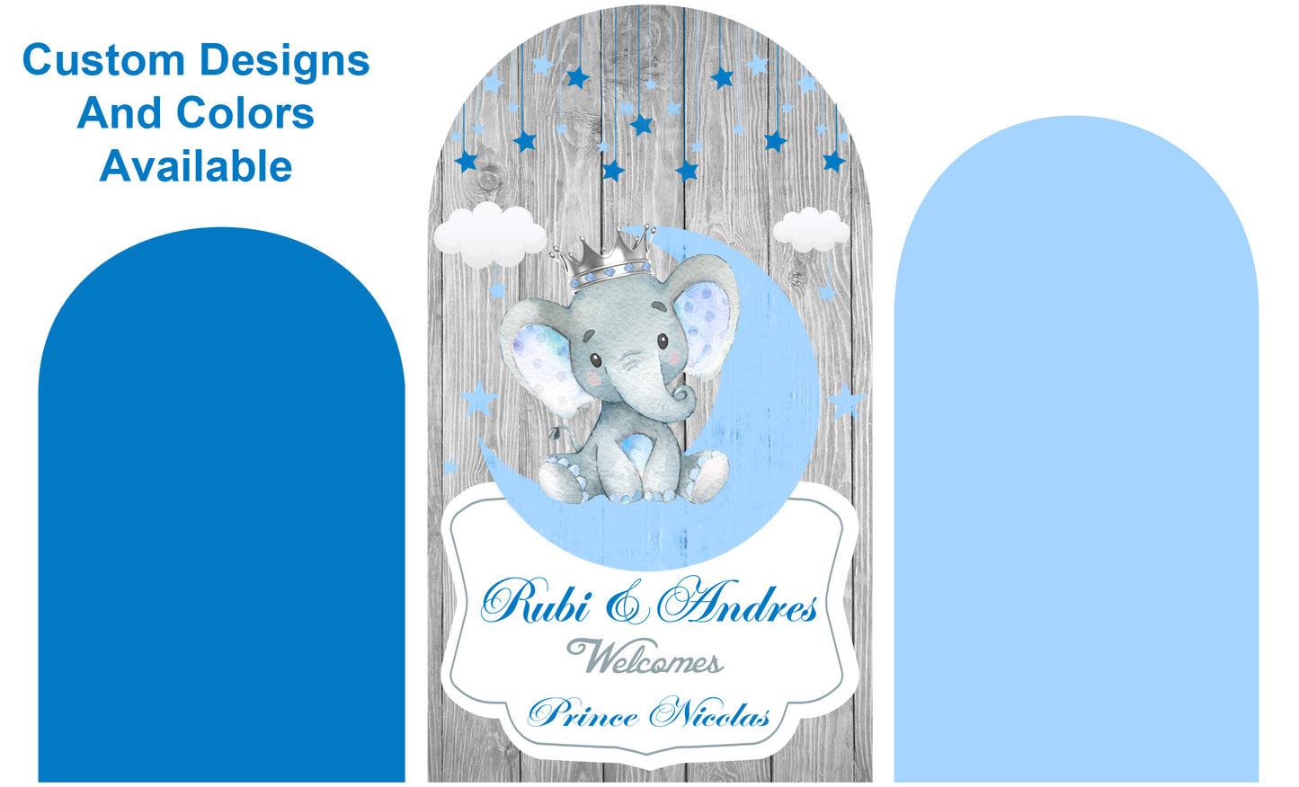 Arched Elephant Backdrop, Arched Chiara Elephant Backdrop, Elephant Baby Shower Backdrop, Chiara Elephant Backdrop, Arched Baby Shower, Elephant Backdrop, Elephant banner, Elephant Safari Baby Shower Backdrop, It's a Boy Elephant