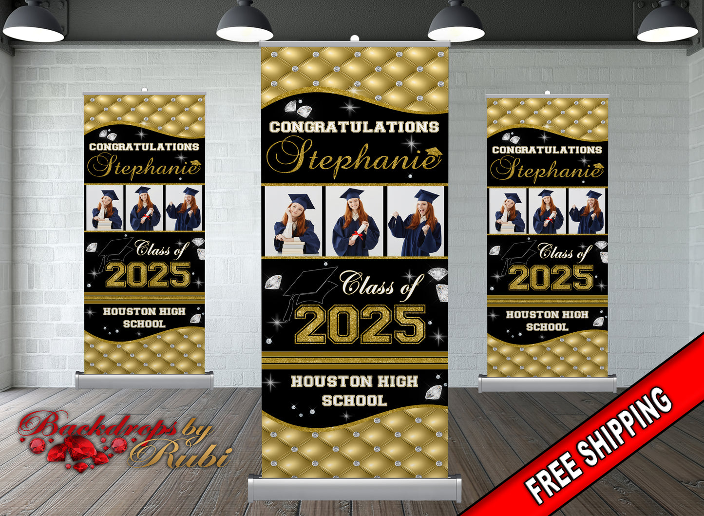 Graduation Retractable, Graduation Banner, Graduation Retractable Banner, Graduation Custom Roll Up Banner, Class of 2025 Retractable Banner