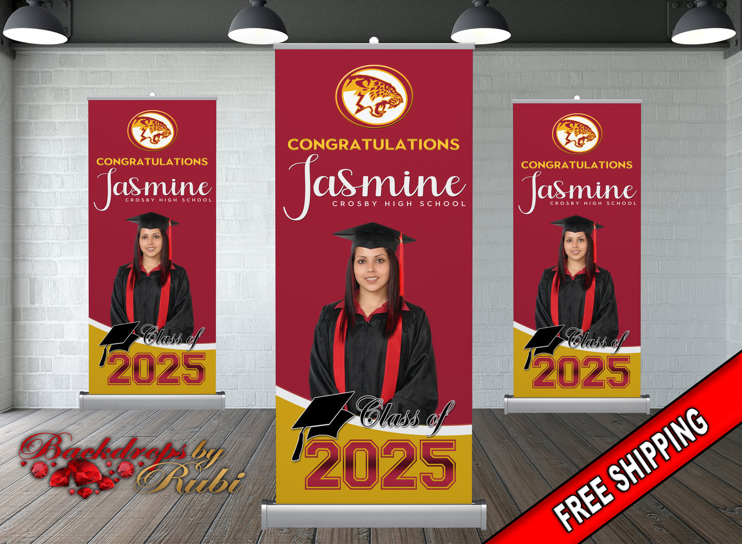Graduation Retractable, Graduation Banner, Graduation Retractable Banner, Graduation Custom Roll Up Banner, Class of 2025 Retractable Banner