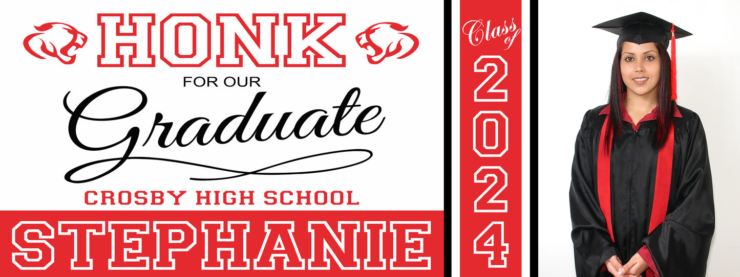 Graduation Banner, Graduation Garage Banner, Class of 2025 Banner, Class of 2025 Photo Banner, Graduation Senior Prom Banner, Graduation