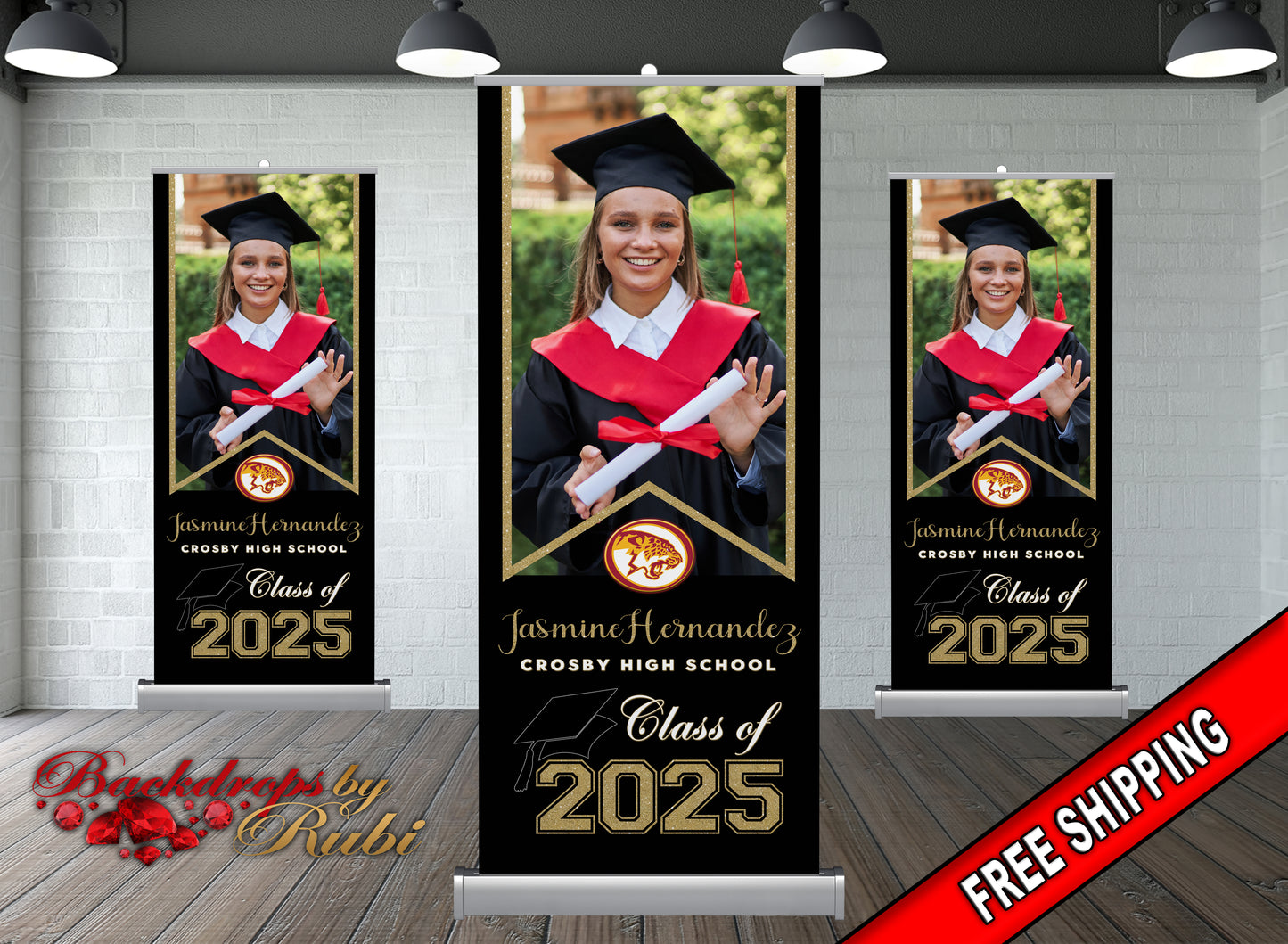 Graduation Retractable, Graduation Banner, Graduation Retractable Banner, Graduation Custom Roll Up Banner, Class of 2025 Retractable Banner