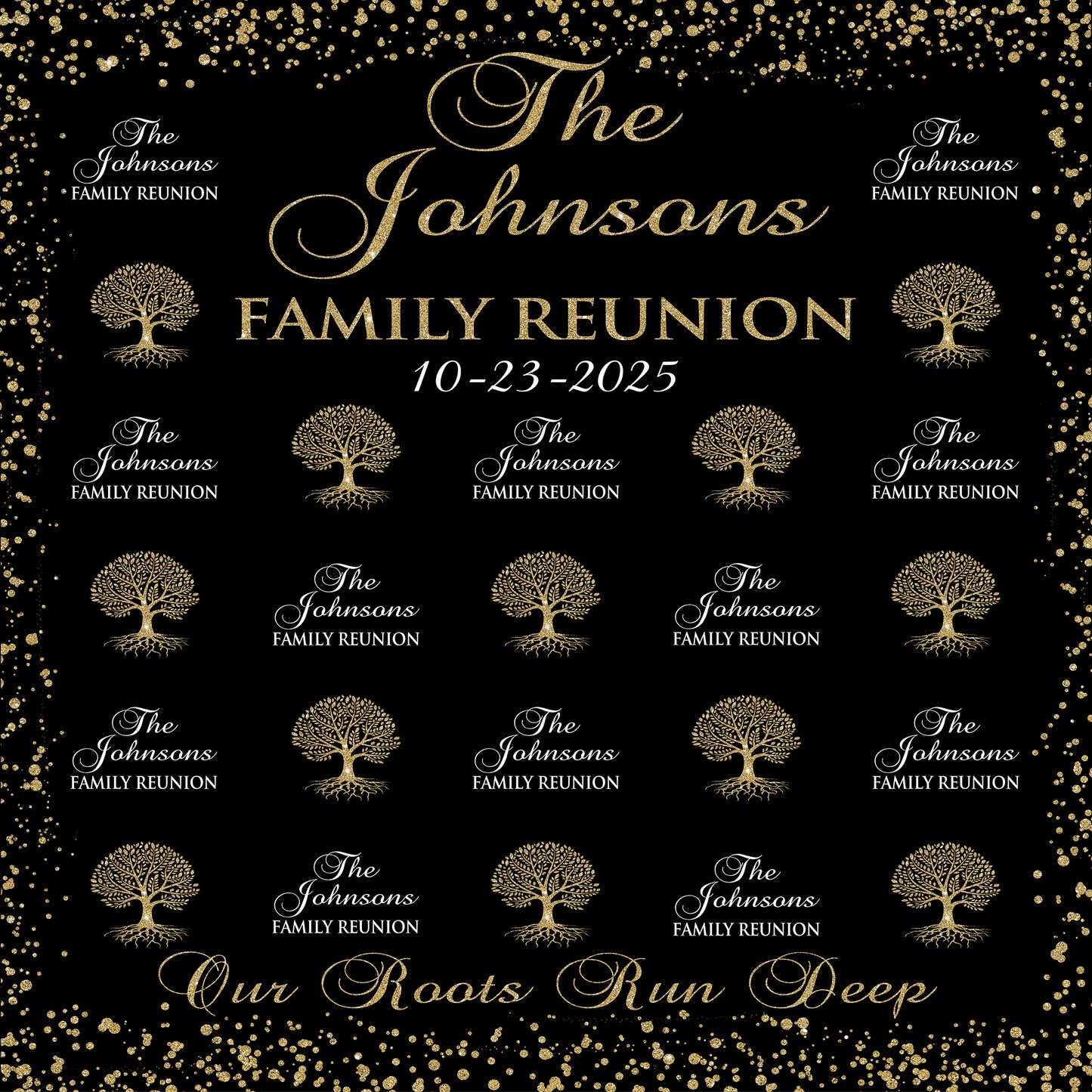 Family Reunion Backdrop, Family Reunion Step and Repeat, Family Reunion Banner, Family Gathering Backdrop, Family Tree Backdrop, Tree Banner