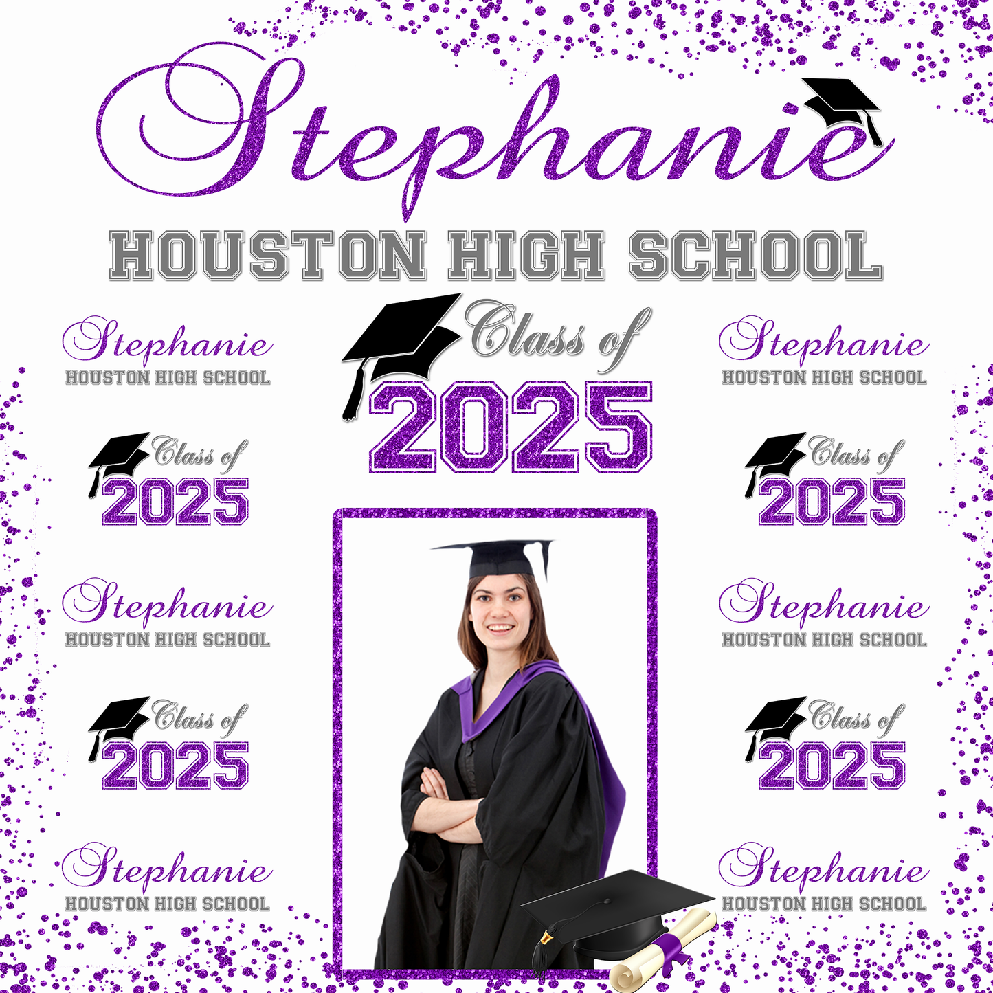 Graduation Floor Decal, Sweet 16, Graduation Floor Decal, Class of 2025 Floor Decal, Graduation Floor Sticker, Senior Prom Floor Decal, Class of 2025