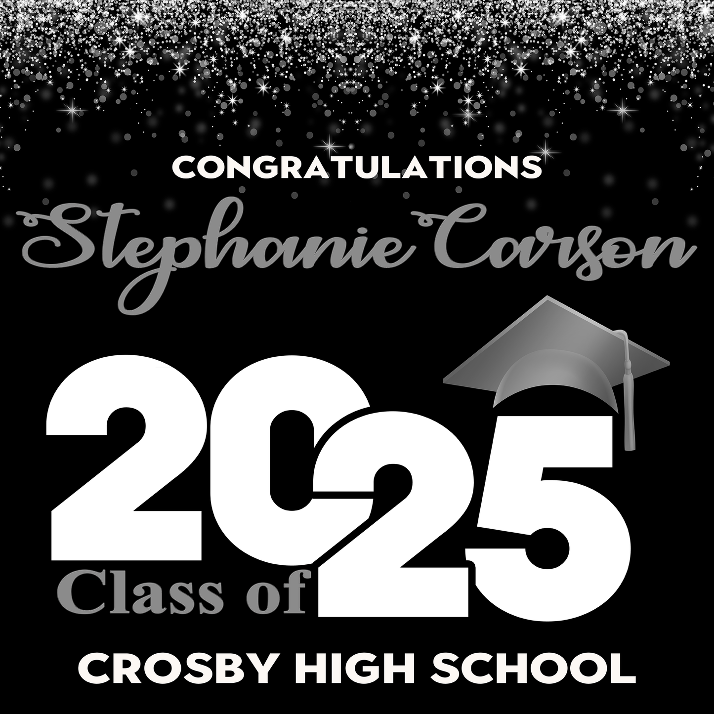 Graduation Floor Decal, Sweet 16, Graduation Floor Decal, Class of 2025 Floor Decal, Graduation Floor Sticker, Senior Prom Floor Decal, Class of 2025