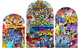 Graffiti Arched Backdrop, Graffiti Arched Banner, Arched 80's 90's Hip Hop Rock Party Backdrop, Graffiti Theme Backdrop, Hip Hop Banner