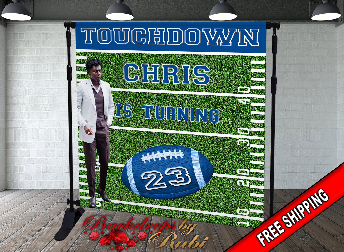 Football Birthday Backdrop, Football Backdrop, Baby Shower Football Backdrop, Touchdown Football backdrop, Football Field Backdrop