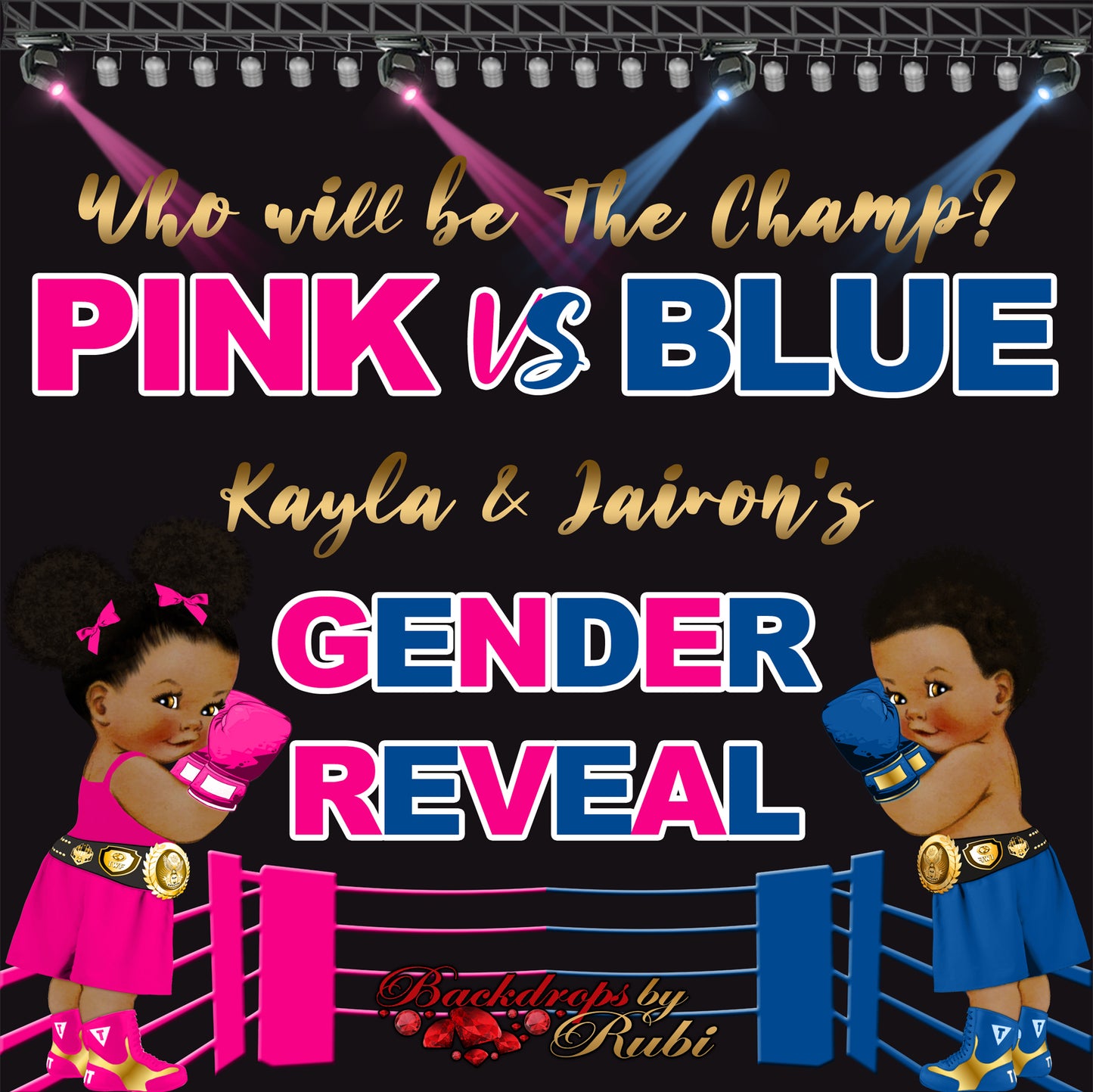 Gender Reveal Backdrop, Gender Reveal Banner Gender Reveal Party Backdrop, Gender Reveal, Boy Or Girl, Gender Reveal Prince or Princess