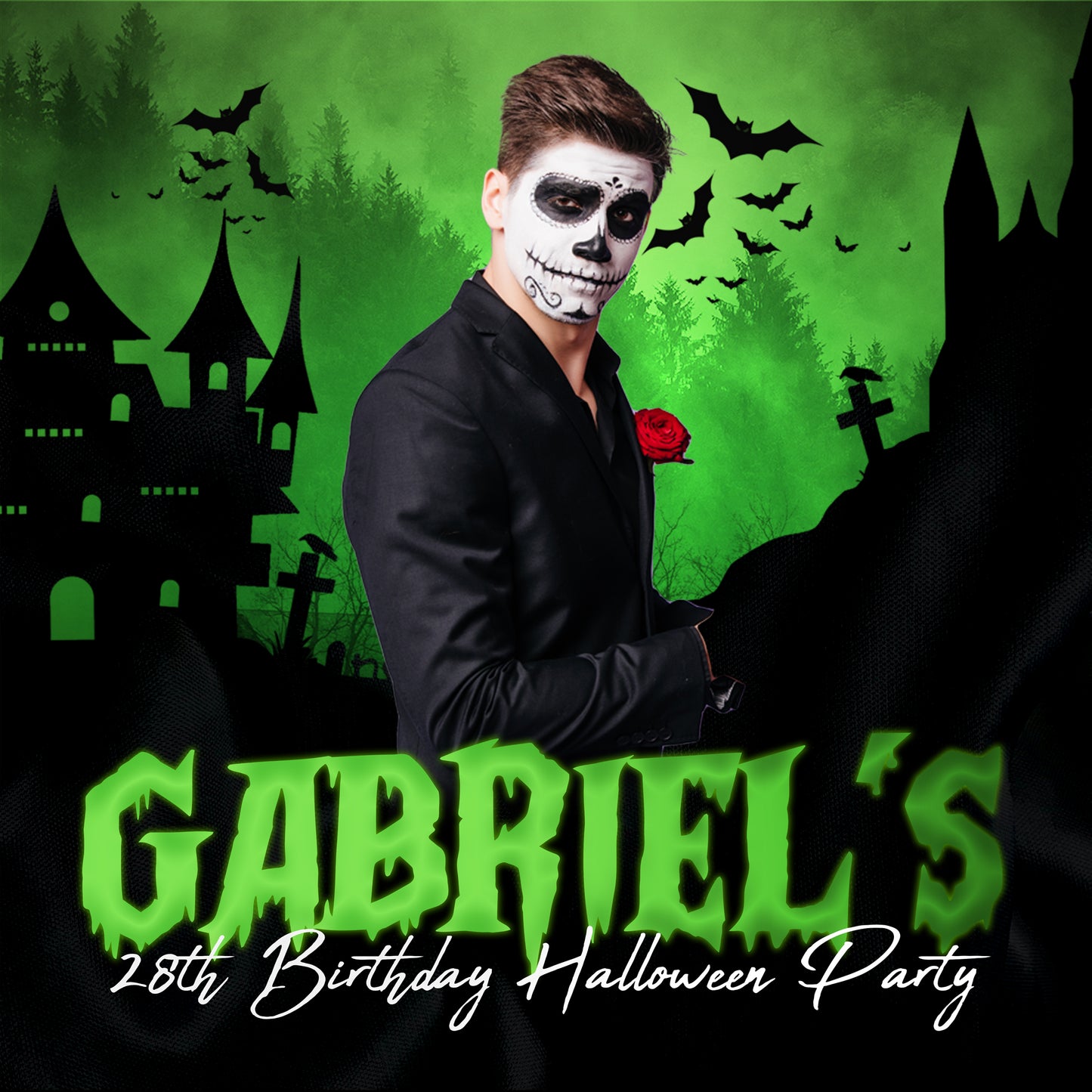 Halloween Birthday Backdrop, Halloween Backdrop, Halloween Banner, Halloween Picture Backdrop, Halloween Birthday Backdrop, Halloween Party
