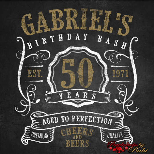 Classic Man Birthday Backdrop, Classic Man Step and Repeat Backdrop, 30th Birthday, 40th, 50th, 60th Backdrop, Men's Birthday Backdrop