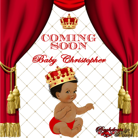 Red royal sales prince baby shower