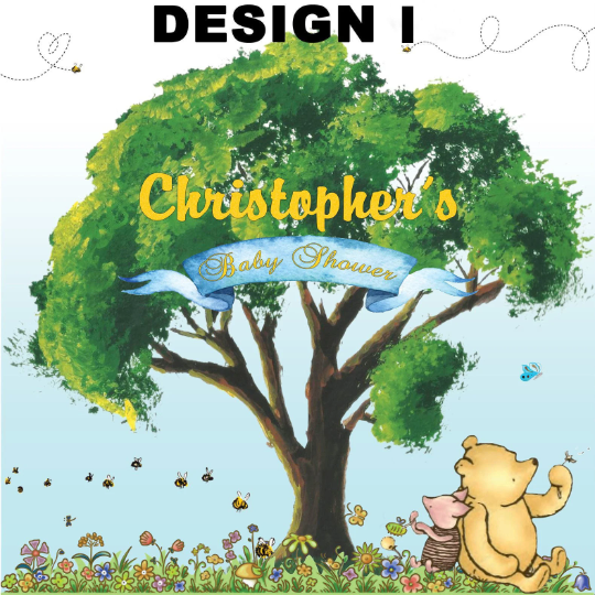Winnie the Pooh Baby Shower, Winnie the Pooh Nursery/Baby Shower, Winnie the Pooh Backdrop, Winnie the Pooh Vintage/ Winnie the Pooh Classic