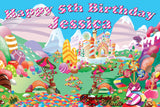 Candy Land Backdrop, Candy Land Banner, Candy Party Backdrop, Candy Party Background, Candy Sign, Sweet Shop Backdrop, Candyland Birthday