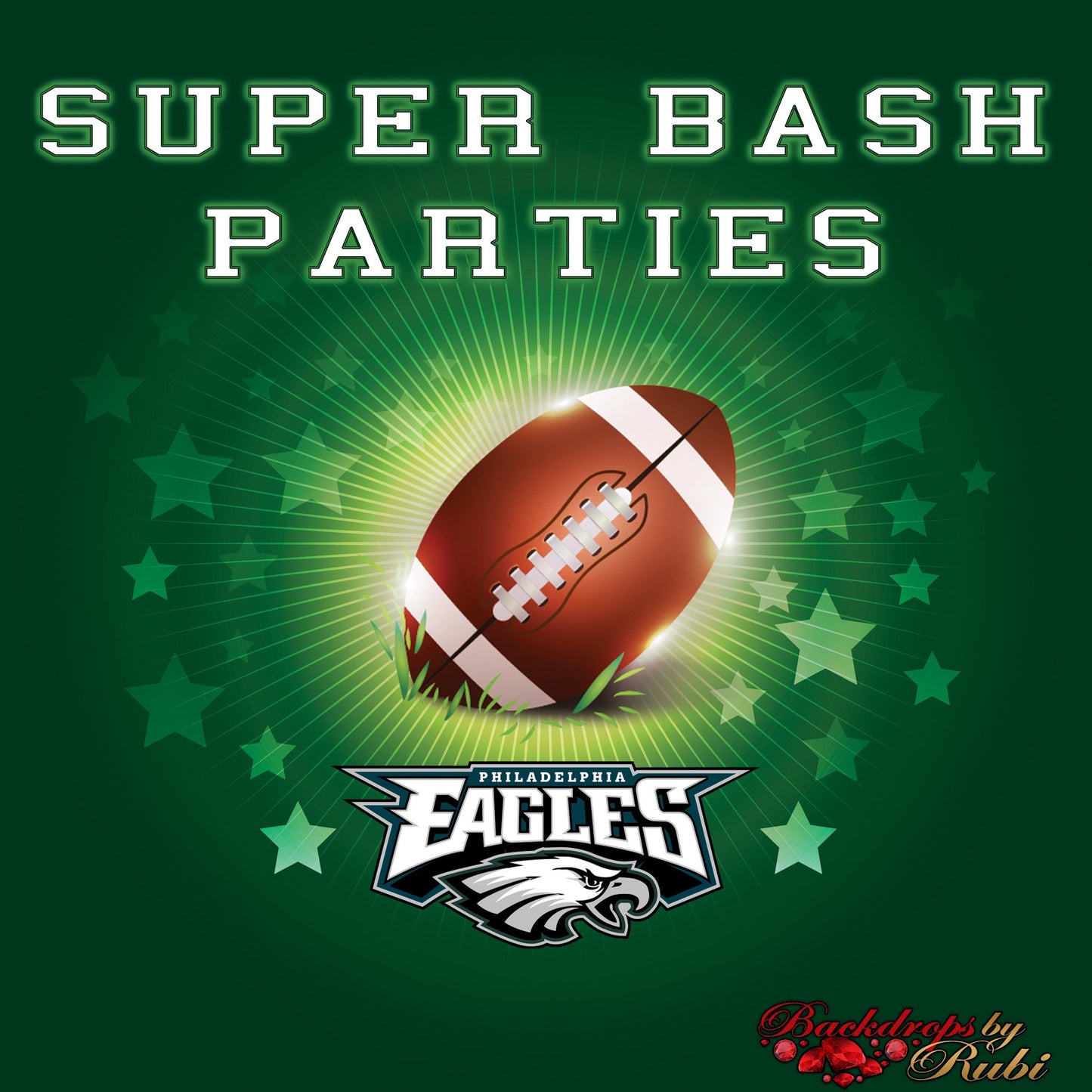 Super Bowl Party Backdrop, Super Bowl Banner, Super Bowl 2025, Super Bowl Birthday Backdrop, Personalized Football Backdrop, Super Bowl