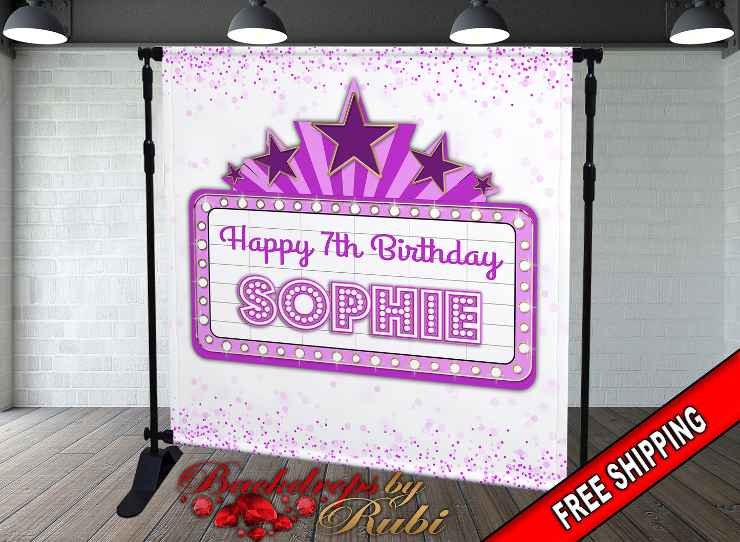 Movie Backdrop, Hollywood Backdrop, Hollywood Banner, Hollywood Birthday Backdrop, Hollywood Photo Backdrop, Movie Banner