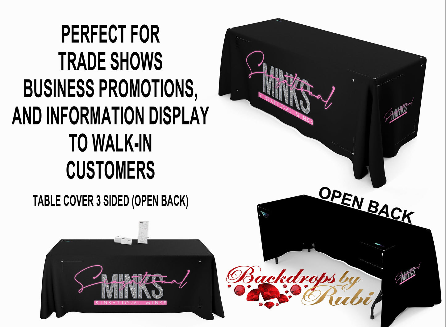 Custom Table Cloth, Table Cover, Full Color Trade Show Table Throw, Personalized Tablecloth , Logo Table Throw, Logo Table Cover, Tablecloth