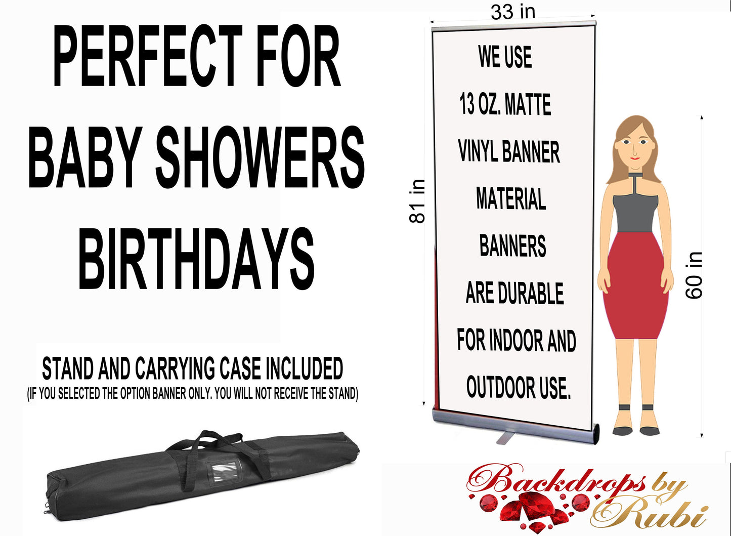 Elephant Retractable Banner, Elephant banner, Elephant Safari Baby Shower Retractable, It's a Girl Elephant, Safari Banner Baby shower