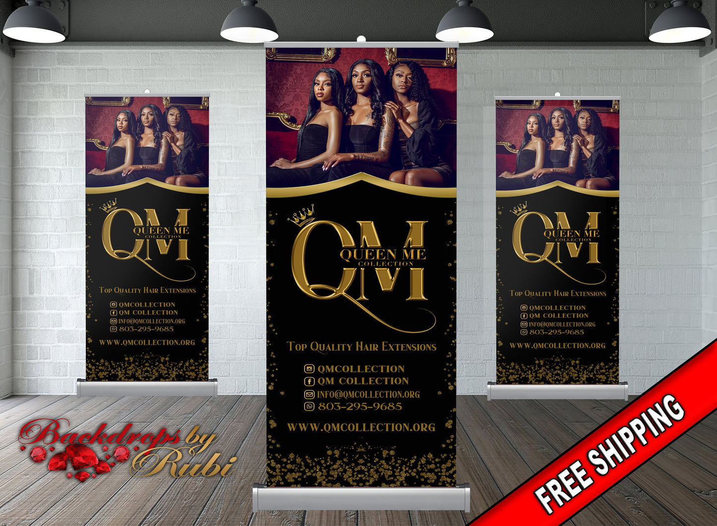 Retractable Logo Banner, Logo Step and Repeat Business Event Banner, Trade Show Banner, Pop Up Shop, Retractable Banner, Roll Up Banner,