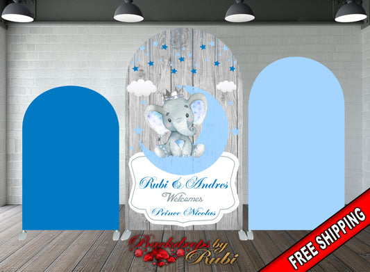 Arched Elephant Backdrop, Arched Chiara Elephant Backdrop, Elephant Baby Shower Backdrop, Chiara Elephant Backdrop, Arched Baby Shower, Elephant Backdrop, Elephant banner, Elephant Safari Baby Shower Backdrop, It's a Boy Elephant