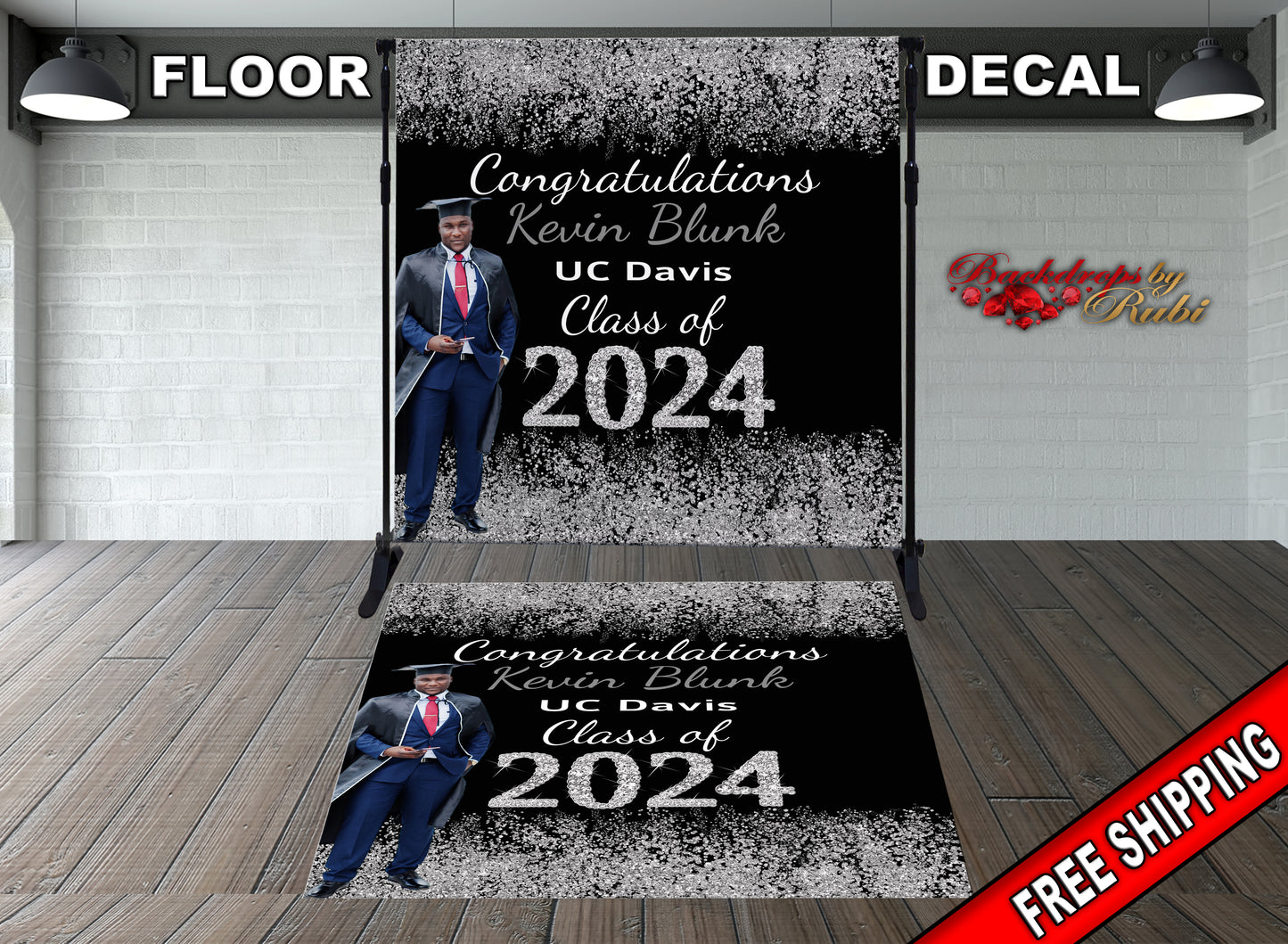 Graduation Floor Decal, Sweet 16, Graduation Floor Decal, Class of 2024 Floor Decal, Graduation Floor Sticker, Senior Prom Floor Decal, Class of 2024