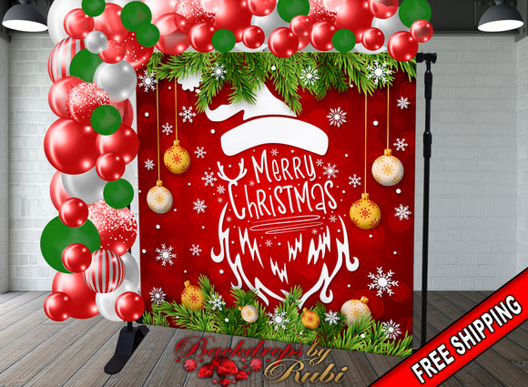 Christmas Backdrop, Christmas Banner, Christmas Photo Booth, Holiday Backdrops, Merry Christmas Backdrop, Christmas Custom Backdrop, Navidad