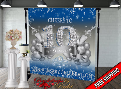 Business Backdrop, Logo Backdrop, Business Logo Backdrop, Business Anniversary Backdrop, Wedding Backdrop, Wedding Anniversary Backdrop