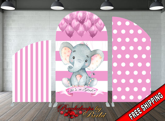 Arched Elephant Backdrop, Arched Chiara Elephant Backdrop, Elephant Baby Shower Backdrop, Chiara Elephant Backdrop, Arched Baby Shower, Elephant Backdrop, Elephant banner, Elephant Safari Baby Shower Backdrop, It's a Boy Elephant