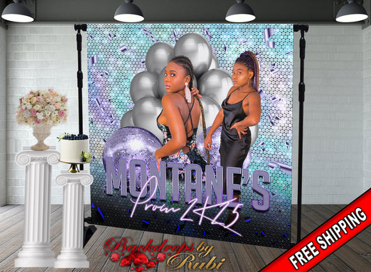 Graduation Backdrop, Sweet 16, Graduation Photo Booth, Class of 2025 Backdrop, Class of 2025 Step and Repeat, Graduation Senior Prom Banner