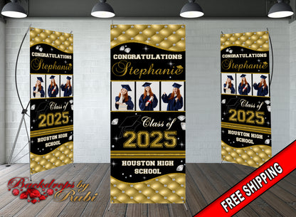 Graduation X-Stand, Graduation Banner, Graduation X-Stand Banner, Graduation Custom X-Stand Banner, Class of 2025 X-Stand Banner, X-Stand