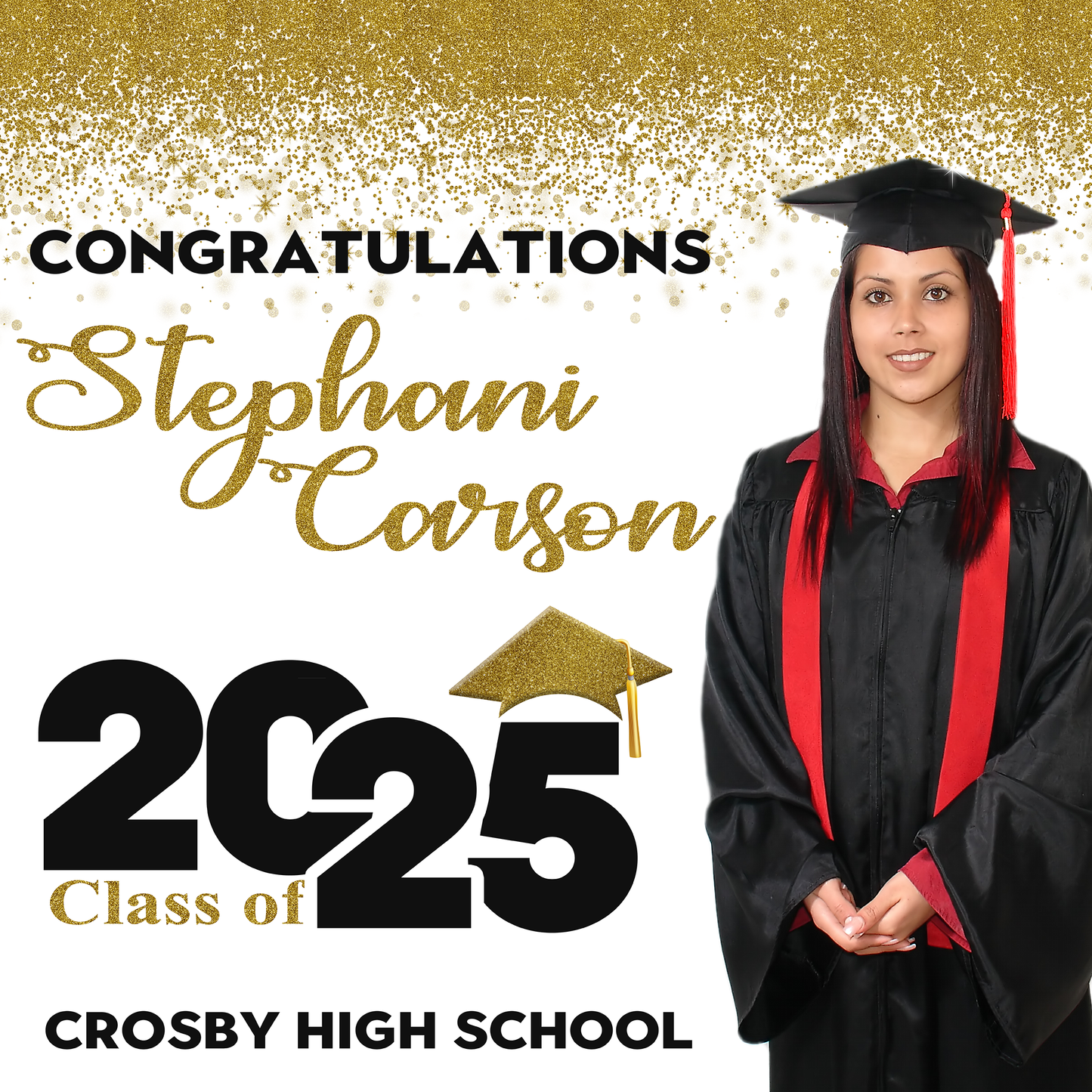 Graduation Backdrop, Prom, Graduation Photo Booth, Class of 2025 Backdrop, Class of 2025 Step and Repeat, Graduation Senior Prom Banner, Class of 2025