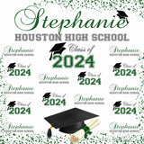 Graduation Backdrop, Sweet 16, Graduation Photo Booth, Class of 2024 Backdrop, Class of 2024 Step and Repeat, Graduation Senior Prom Banner