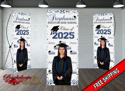 Graduation X-Stand, Graduation Banner, Graduation X-Stand Banner, Graduation Custom X-Stand Banner, Class of 2025 X-Stand Banner, X-Stand