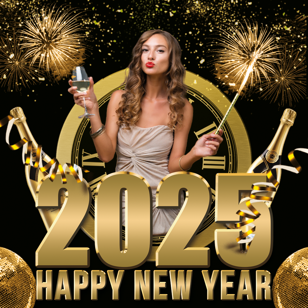 New Year's Eve Party Photo Booth, New Year's Backdrop, New Year's Banner, 2025 Backdrop, 2025 Banner, New Years, Holiday Backdrops, 2025