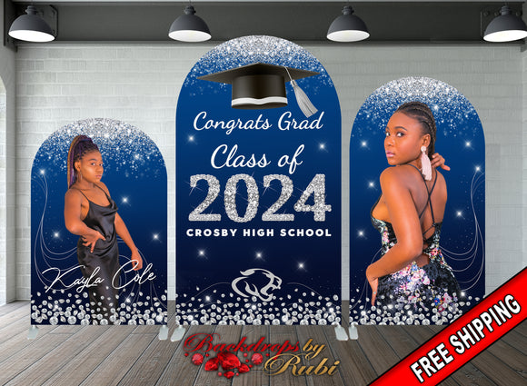 Graduation Arched, Graduation Chiara Banner, Graduation Backdrop, Graduation Arch Cover Chiara, Graduation Banner, Class of 2024 Arched
