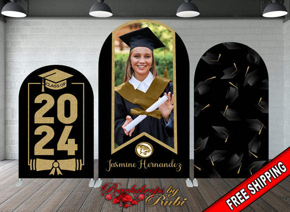 Graduation Arched, Graduation Chiara Banner, Graduation Backdrop, Graduation Arch Cover Chiara, Graduation Banner, Class of 2024 Arched