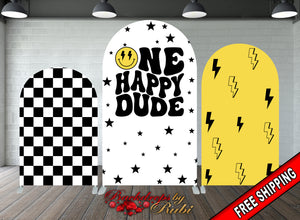 One Happy Dude  Arched, One Happy Dude Chiara Banner, One Happy Dude Backdrop, One Happy Dude  Arch Cover Chiara, One Happy Dude Banner