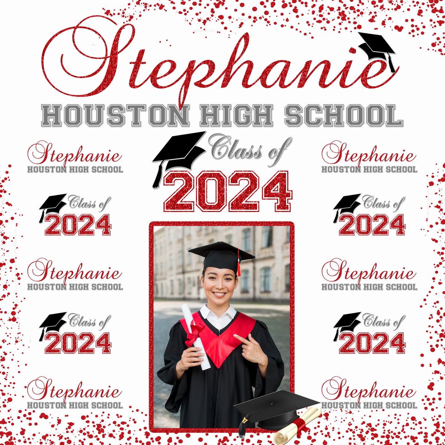 Graduation Floor Decal, Sweet 16, Graduation Floor Decal, Class of 2024 Floor Decal, Graduation Floor Sticker, Senior Prom Floor Decal, Class of 2024