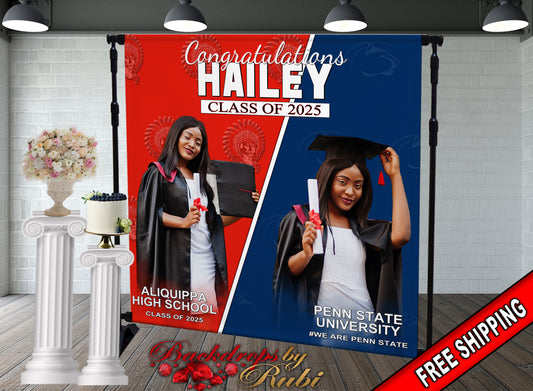 Graduation Backdrop, Prom, Graduation Photo Booth, Class of 2025 Backdrop, Class of 2025 Step and Repeat, Graduation Senior Prom Banner, Class of 2025