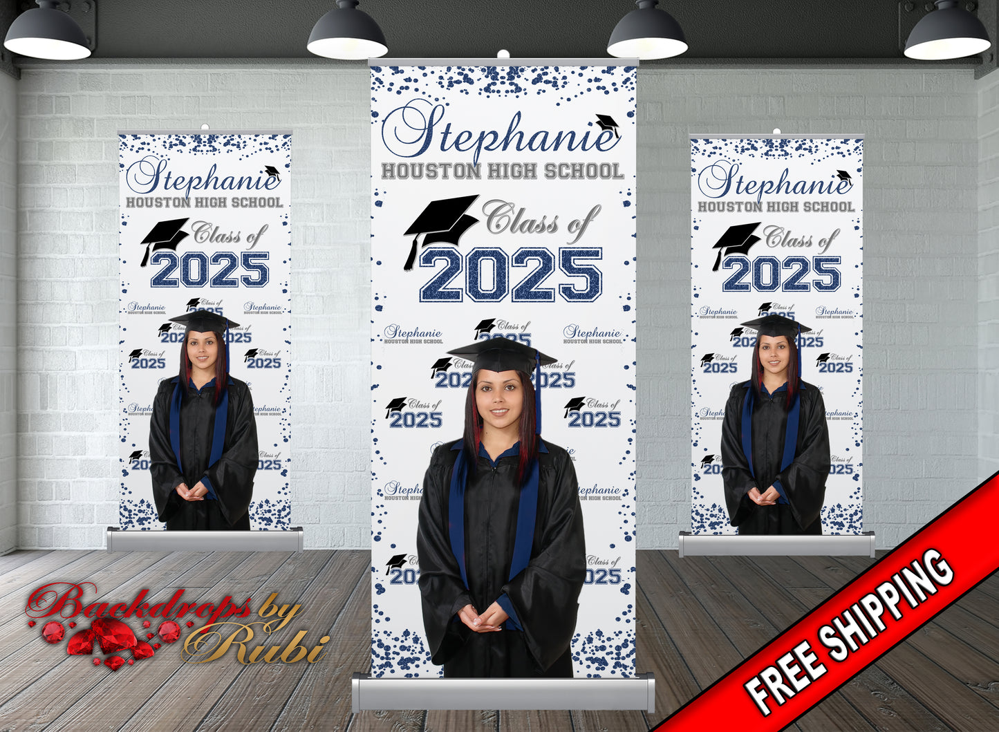 Graduation X-Stand, Graduation Banner, Graduation X-Stand Banner, Graduation Custom X-Stand Banner, Class of 2025 X-Stand Banner, X-Stand