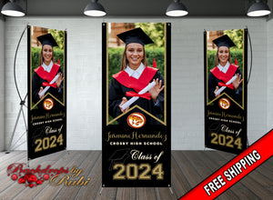 Graduation X-Stand, Graduation Banner, Graduation X-Stand Banner, Graduation Custom X-Stand Banner, Class of 2024 X-Stand Banner, X-Stand