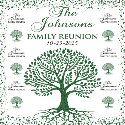 Family Reunion Backdrop, Family Reunion Step and Repeat, Family Reunion Banner, Family Gathering Backdrop, Family Tree Backdrop, Tree Banner