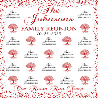 Family Reunion Backdrop, Family Reunion Step and Repeat, Family Reunion Banner, Family Gathering Backdrop, Family Tree Backdrop, Tree Banner