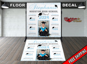 Graduation Floor Decal, Sweet 16, Graduation Floor Decal, Class of 2024 Floor Decal, Graduation Floor Sticker, Senior Prom Floor Decal, Class Of 2024