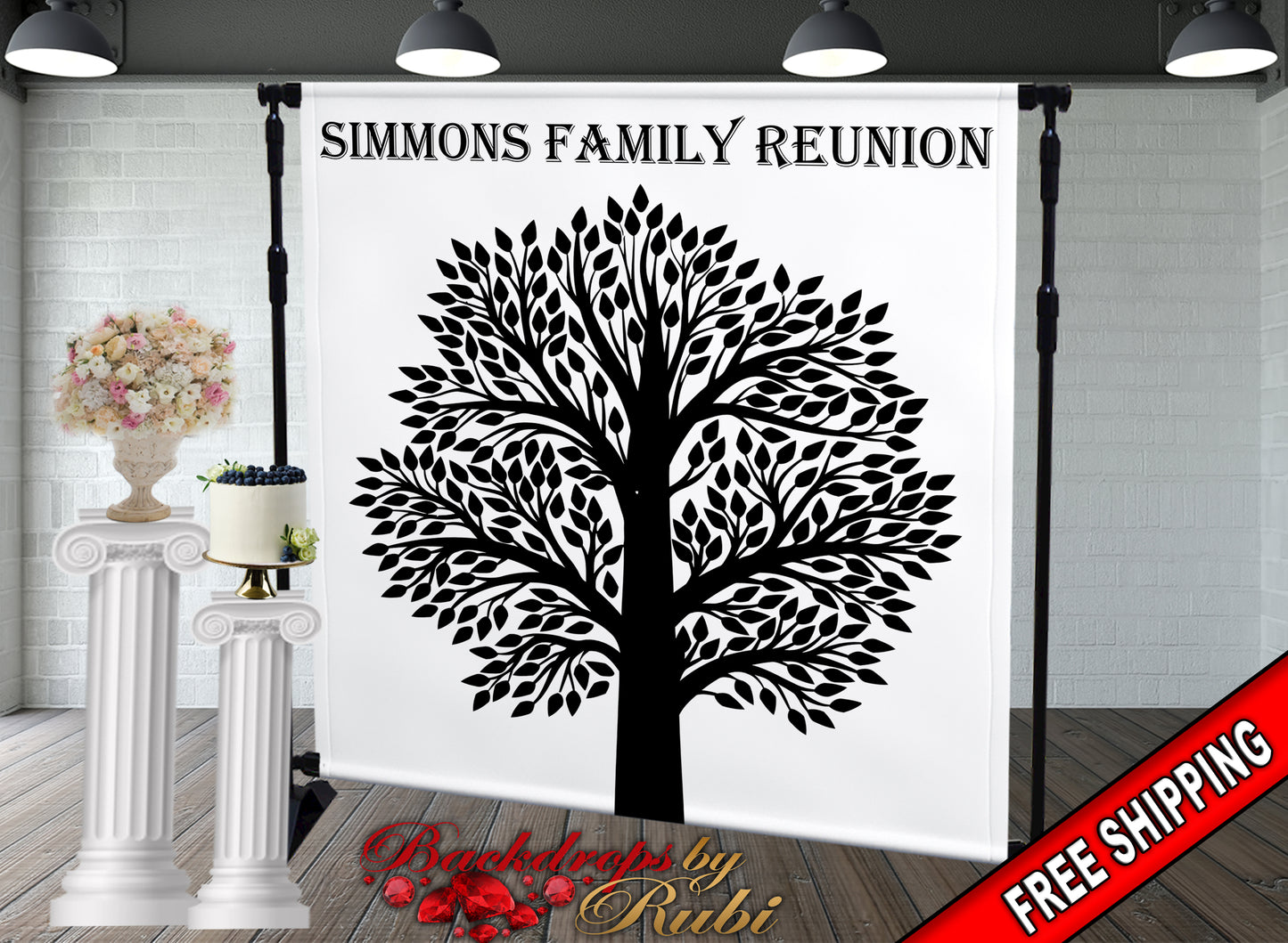 Family Reunion Backdrop, Family Reunion Step and Repeat, Family Reunion Banner, Family Gathering Backdrop, Family Tree Backdrop, Tree Banner