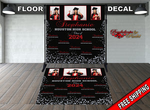 Graduation Floor Decal, Sweet 16, Graduation Floor Decal, Class of 2024 Floor Decal, Graduation Floor Sticker, Senior Prom Floor Decal, Class Of 2024