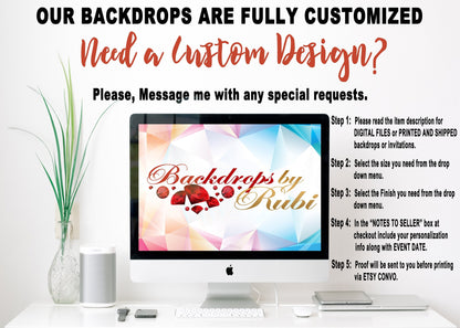 Business Backdrop, Logo Backdrop, Business Logo Backdrop, Business Anniversary Backdrop, Wedding Backdrop, Wedding Anniversary Backdrop