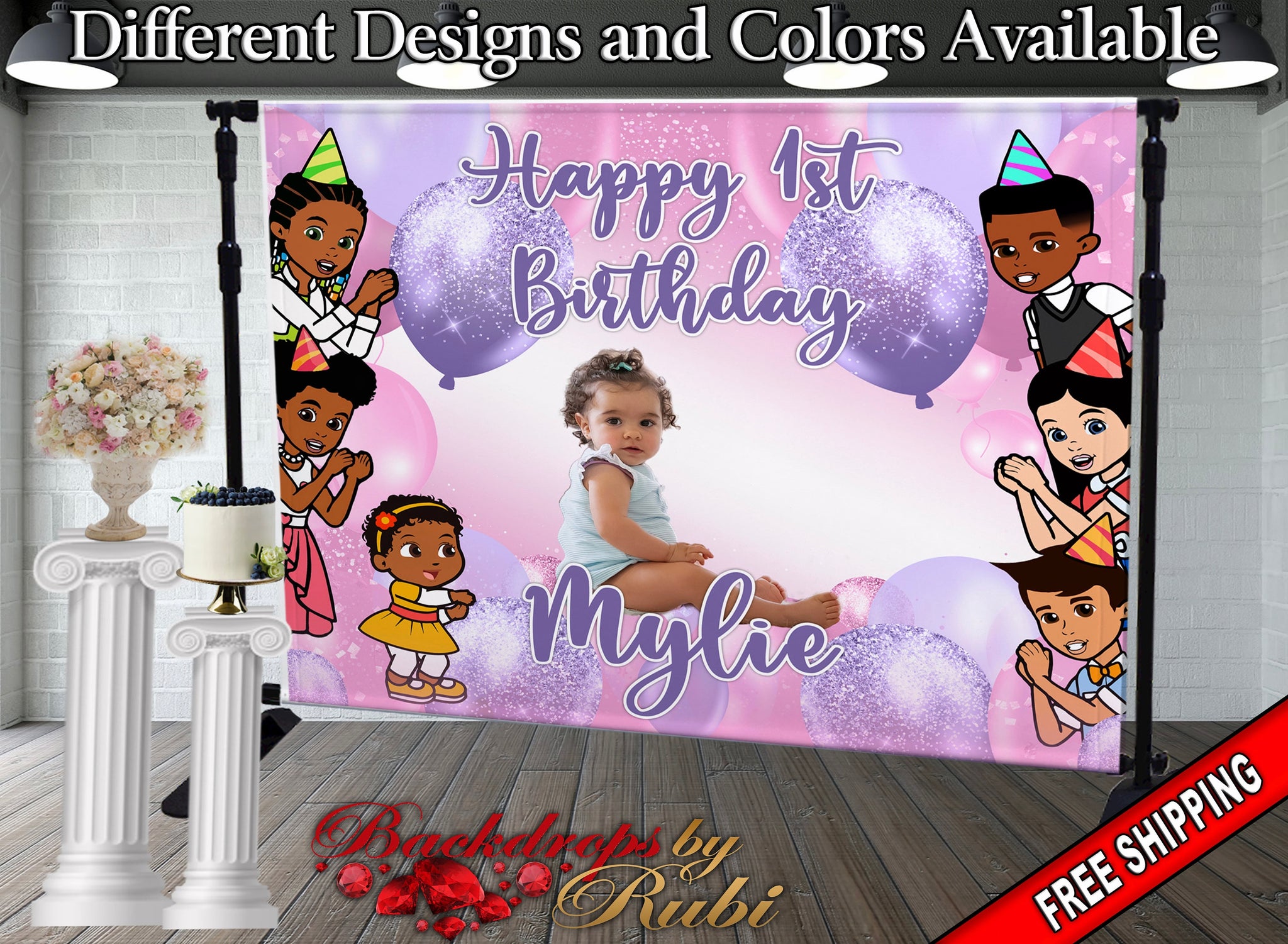 Gracie's Corner Backdrop, Gracie's Corner Banner, Gracie Party Backdro